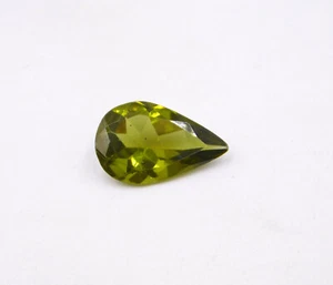 9.40x15 MM Natürlich Peridot Tropfenschliff Lose Edelstein 3 Cts 1 Pcs Für Ring - Bild 1 von 3