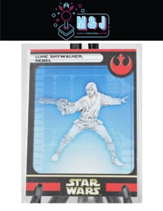 2004 STAR WARS Luke Skywalker, Rebel #17 10/60 Stat CARD ONLY (Aus Seller) - Imagen 1 de 2