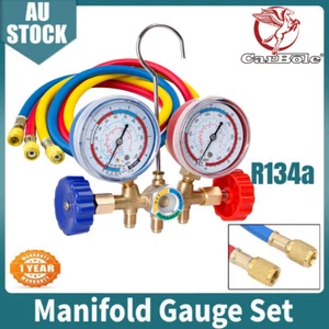 Air Conditioning AC Diagnostic Manifold Gauge Test Tool Car Refrigeration R134a - Picture 1 of 16