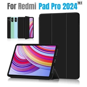 PU Smart Case Stand For Xiaomi Redmi Pad Pro 12.1" 2024 Magnetic Protect Cover - Picture 1 of 15