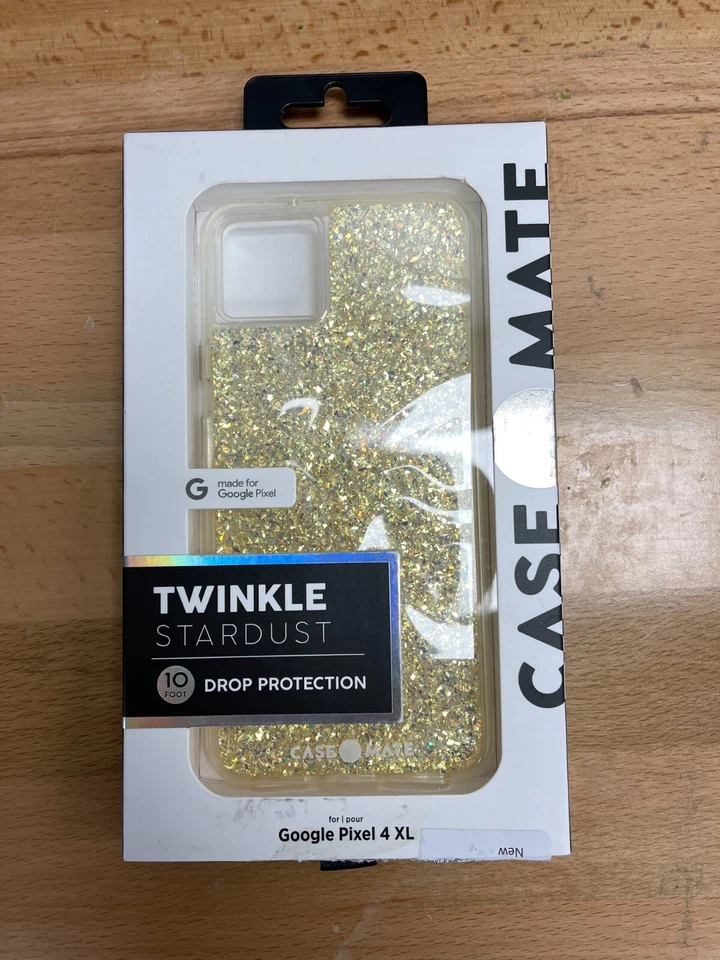 Case-Mate Twinkle Series Phone Case for Google Pixel 4 XL Stardust Clear