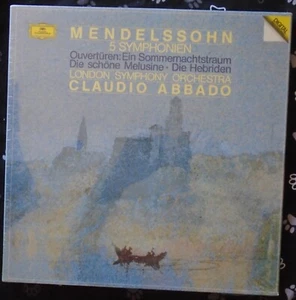 MENDELSSOHN, 5 Symphonies+ Abbado [DG] German New Sealed 4LP Box FREE SHIP - Picture 1 of 1