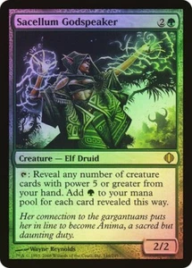 1 x FOIL Sacellum Godspeaker MTG Shards of Alara NM Green - Picture 1 of 1