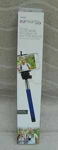 Vivitar Smartphone Selfie Wand with Built-in Shutter Release, Blue ~ NEW - Picture 1 of 2