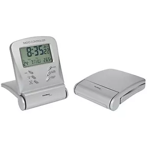 Reisewecker mit Funkuhrwerk Wecker WT 171 silber TechnoTrade Collection - Bild 1 von 1