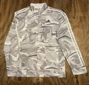 Adidas Youth XL Unisex Track Jacket Full Zip Wave Camo Abstract NWOT NEW - Picture 1 of 6