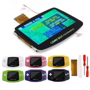 GBA IPS V5 Kit LCD retroilluminazione laminata per console Gameboy Advance Alloggiamento - Foto 1 di 33