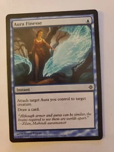 MTG Magic The Gathering Card Aura Finesse Instant Blue Rise of Eldrazi 2010 - Picture 1 of 2