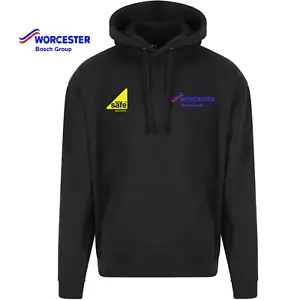 Gas Safe Worcester Bosch hoodie plumber boiler fitter work wear, embroidered - Picture 1 of 9