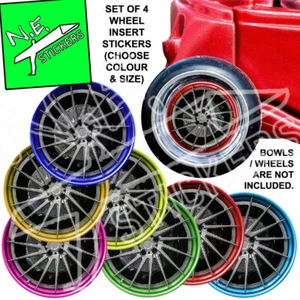 4x wheel insert STICKERS to MODIFY Little Tikes Cozy Coupe car / CUSTOM SIZE - Picture 1 of 1