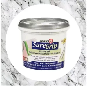 Zinsser SureGrip High Strength UNIVERSAL WALLPAPER BORDER ADHESIVE Glue 1qt 2874 - Picture 1 of 1