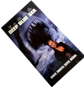 Deep Blue Sea Samuel L Jackson LL Cool J Thomas Jane Shark VHS Tape 2000 Movie - Picture 1 of 10