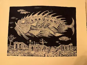David Welker The Sentinel O. LE X/150 Giclee On Vellum Paper Non Phish Art Print - Picture 1 of 3
