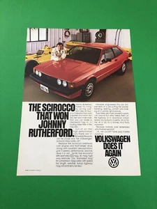 1980 1981 VOLKSWAGEN SCIROCCO VINTAGE ORIGINAL PRINT AD ADVERTISEMENT - Picture 1 of 1