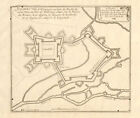 'Juliers, Stadt aus Deutschland'. J�lich befestigter Stadt-/Stadtplan. DE FER 1705 Karte