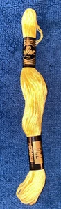 Vtg DMC 25 Embroidery Floss Made In France Yellow #726 - Picture 1 of 4