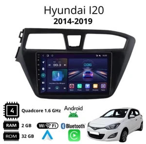 Autoradio stereo Android 9 Pollici per Hyundai I 20 2/32 carplay - Foto 1 di 8