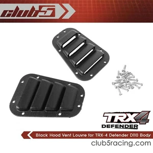 Black Hood Vent Louvre for TRX-4 Defender D110 Body - Picture 1 of 9