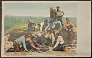 Cowboys Shooting Craps copyright 1904 Kendrick SHIPS FREE - Picture 1 of 2