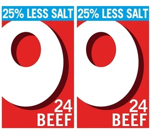 24 OXO Beef Stock Cubes 25% Less Salt 142g PACK OF 2 - Picture 1 of 2