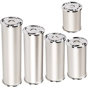 Möbelfuß Sockelfuß Schrankfuß RADO Ø 50mm Aluminium chrom poliert 4er Set SOTECH - Bild 1 von 87