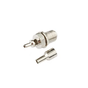 10x Connettore paratia femmina jack a crimpare tipo F per cavo RG179 RG316 RG178 1.13 - Foto 1 di 2