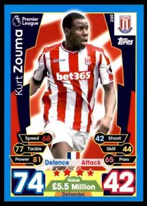 Match Attax 2017-18 Kurt Zouma Stoke City No. 260 - Picture 1 of 2