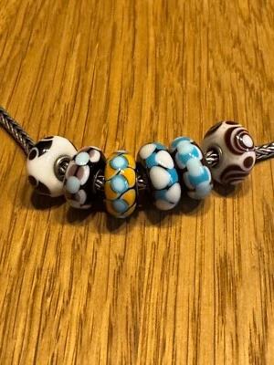 Trollbeads Limited edition retired Retro glass set Musicians 2008 - Bild 1 von 4