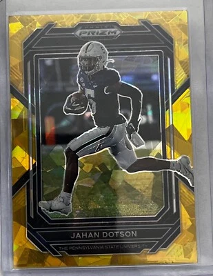 Jahan Dotson 2023 Prizm Draft Picks  Gold Ice Football Card #44 Nittany Lions - Image 1 of 2
