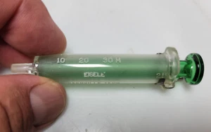 Vintage Eisele syringe Green 2190 30 M - Picture 1 of 5