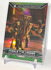 2015 Star Wars Chrome Jedi vs Sith Poggle The Lesser Gold Parallel Card (04/50)
