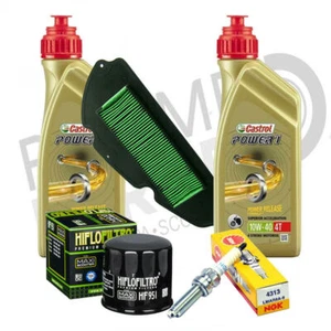 KIT TAGLIANDO HONDA SH 300 i 2006 2007 2008 2009 OLIO CASTROL FILTRI CANDELA - Imagen 1 de 1