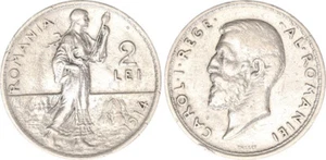 Romania 2 Lei 1914 Karl I. SS 121188 - Picture 1 of 1