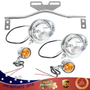 Driving Spot Fog Light Bar W/ Bracket Turn Signal Light For Suzuki Honda - Picture 1 of 12