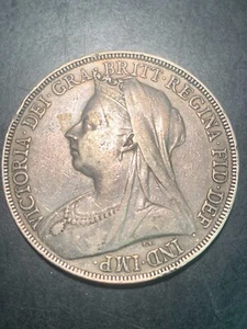 1898 British Silver Crown - Picture 1 of 2