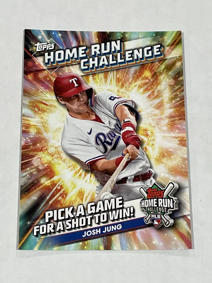 2024 Topps Baseball Home Run Challenge - Josh Jung - Texas Rangers - Image 1 of 2