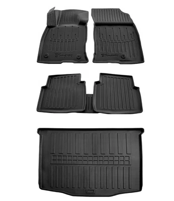 AD TUNING Gummimatten Fußmatten Kofferraumwanne für Ford Kuga 3 ab 2019-