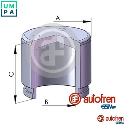 PISTON BRAKE CALIPER D025537 FOR KIA FORTE/KOUP/II/CERATO/GEO SPECTRA5 FORTE5 - Image 1 of 4