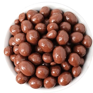Granos espresso cubiertos de chocolate con leche - Snack de café gourmet - Bolsa a granel de 2 lb - Imagen 1 de 9
