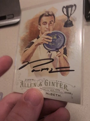 2016 Topps Allen & Ginter - Paul McBeth #249 (RC) - Image 1 of 4