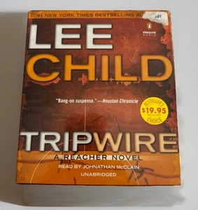 NEW SEALED Audiobook  TRIPWIRE  Lee Child Jack Reacher 15 Hours 12 CDs Suspense - Imagen 1 de 5
