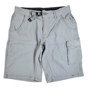 Pantalones Cortos de Carga Prana Para Hombre Elastizados Zion II Gris Talla 28 Ajuste Estándar Cinturón Incorporado - Imagen 1 de 9