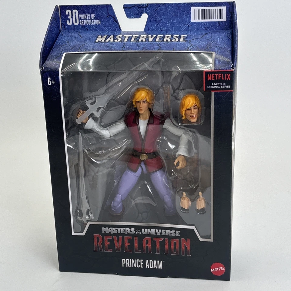 Figura de acción Masters of the Universe Revelation Masterverse Prince Adam Mattel Foto 1 de 4