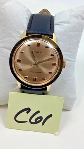 1971 Men’s Timex Marlin 35MM Mechanical Champagne Watch 260602471 Serviced New++ - Picture 1 of 11