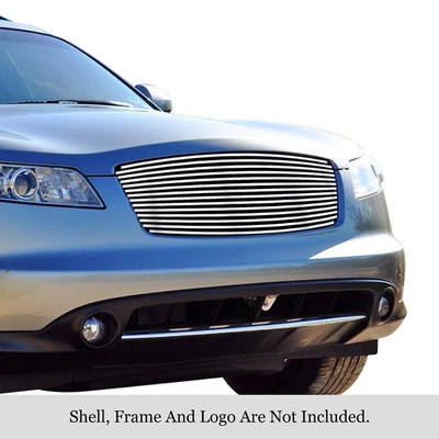 Rejilla de acero inoxidable APS - Pulido para 03-08 Infiniti FX35/FX45 GR14HEF06S Foto 1 de 3