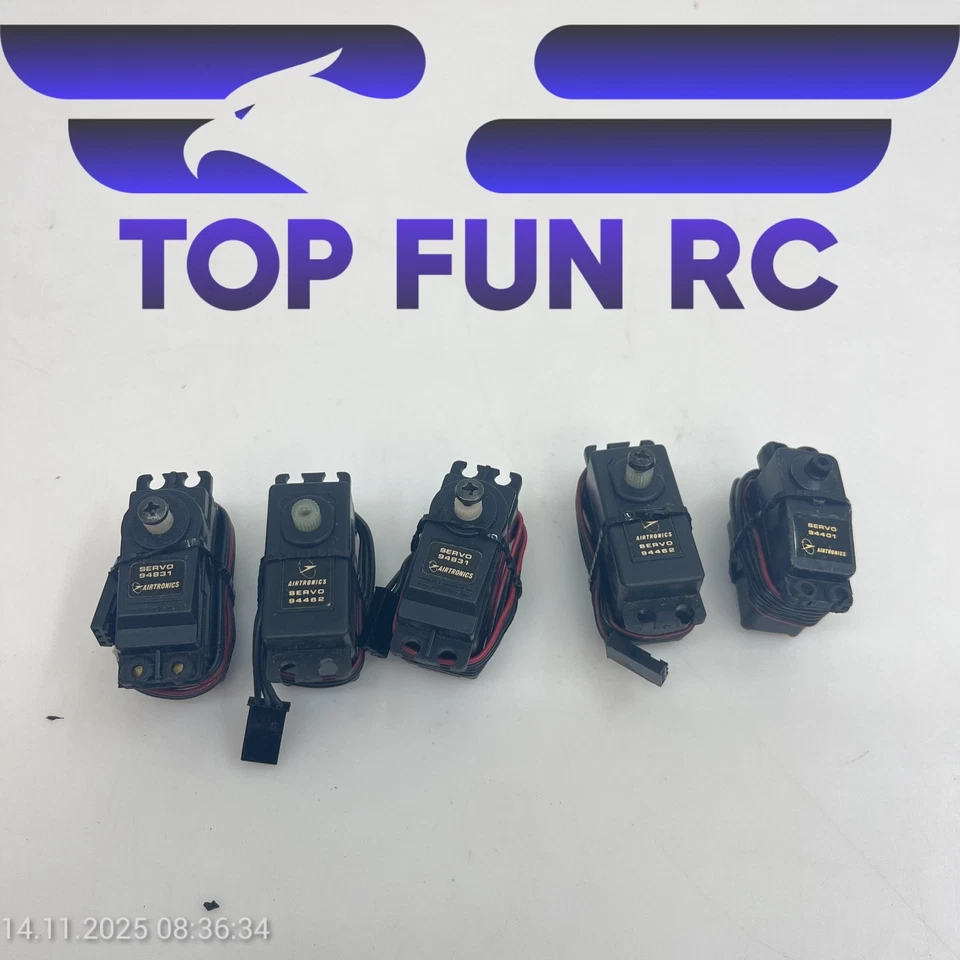 AIRTRONICS SERVO LOT 94831 X2, 94462 X2 & 94401 FOR RC AIRPLANES ALL TESTED!! - Image 1 of 1