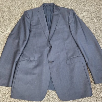 Blazer Traje Chaqueta Z Zegna Drop 7 Para Hombre 54L (US 44L) Gris Lana Negocios Foto 1 de 4
