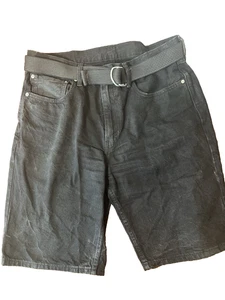 LEVIS RED TAB SHORTS SCHWARZ W34 469 LOCKERE PASSFORM 100 % BAUMWOLLE DENIM WASSERLOSER GÜRTEL - Bild 1 von 9