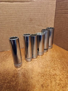 Indestro Super Brand - 1/2" Drive Sockets - Deep - USA Made - Lot 3320 - Picture 1 of 1