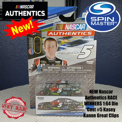 NUEVO Nascar Authentics GANADORES DE CARRERA 1:64 Die Cast #5 Kasey Kanne Grandes Clips Foto 1 de 4